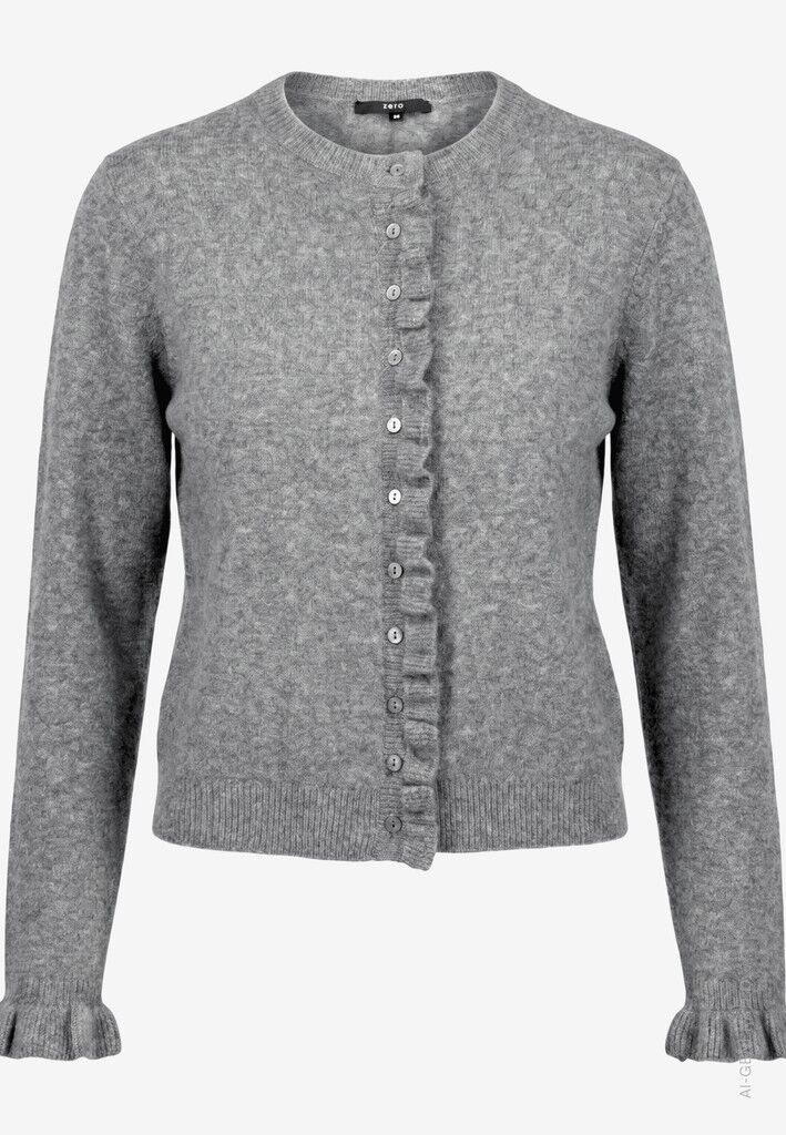 Strickjacke mit Rüschen Strickjacke mit Rüschen