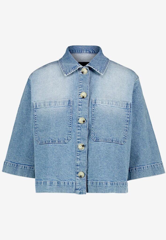 Blazer-Jacke im Jeans-Look