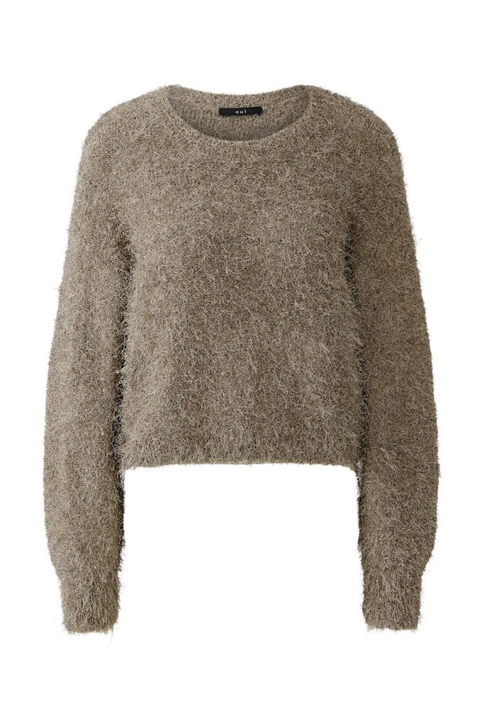 Pullover aus Fransengarn Pullover aus Fransengarn