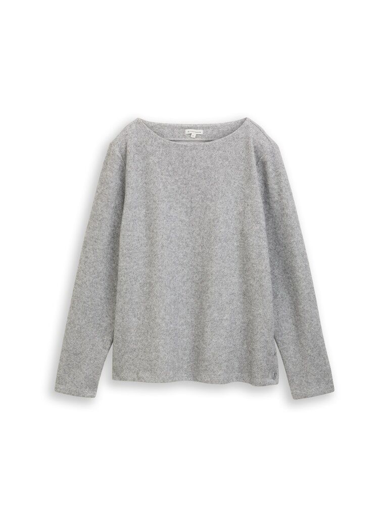 Soft-Touch Sweatshirt mit Knopf-Details
