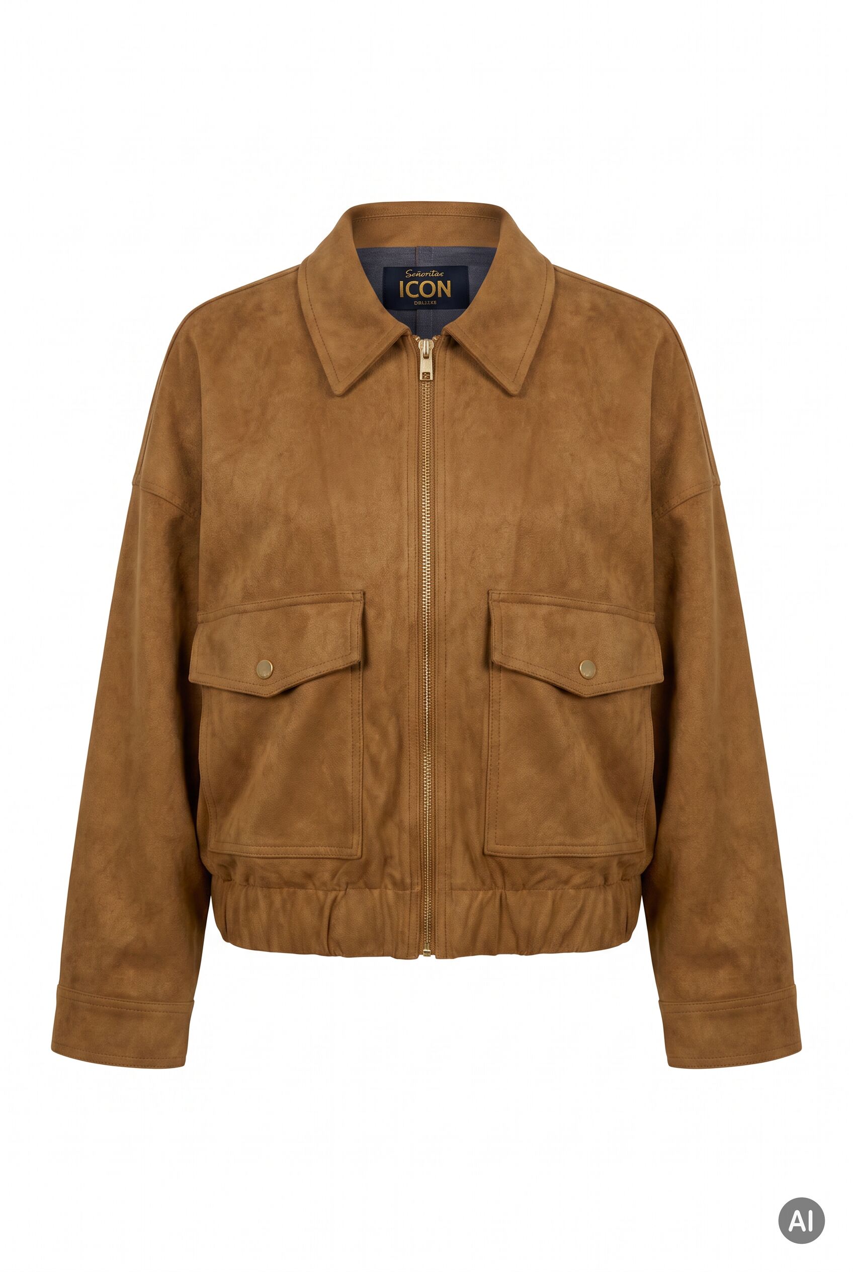 Jacke mit Velours-Optik
