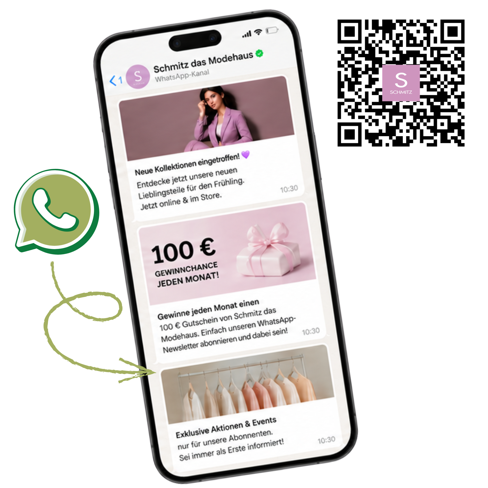 Newsletter Whatsapp QR-Code Schmitz Mode Newsletter Whatsapp QR-Code Schmitz Mode