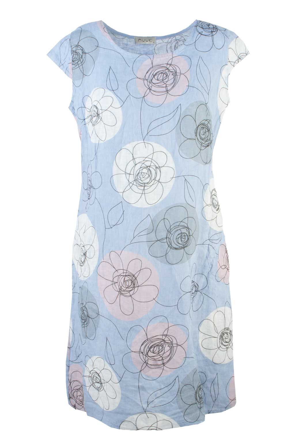 Leinenkleid mit Blumenprint Leinenkleid mit Blumenprint