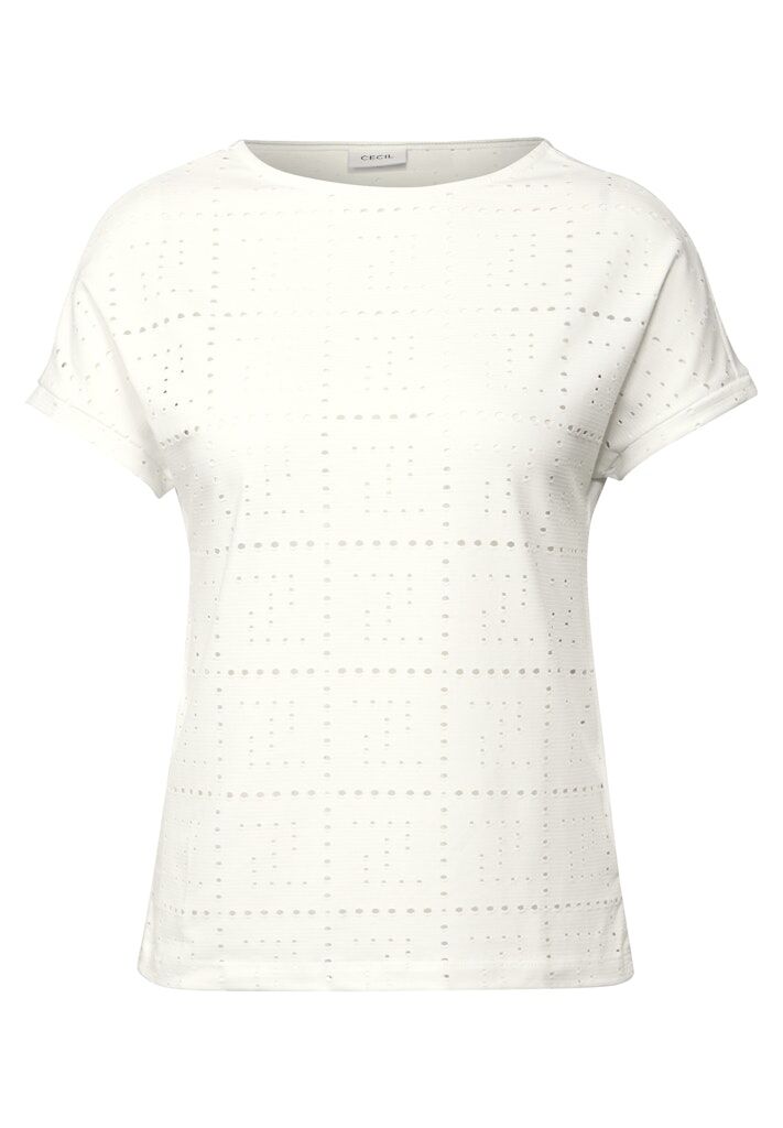 Cecil T-Shirt mit Lochmuster