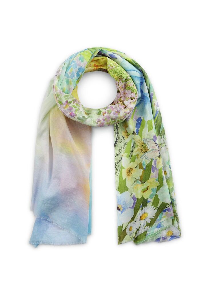 Codello Schal aus Organic Cotton im Flower-Field-Design