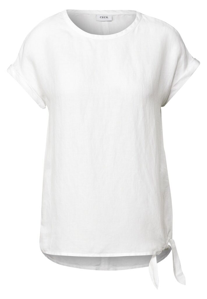 Cecil Leinenmix Bluse mit Knoten