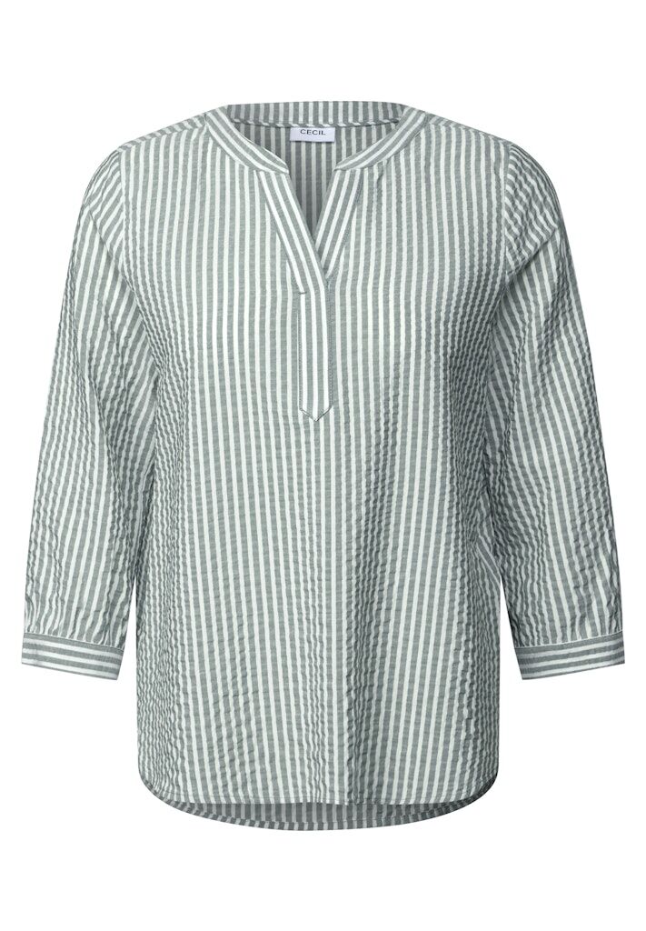 Cecil Gestreifte Seersucker Bluse