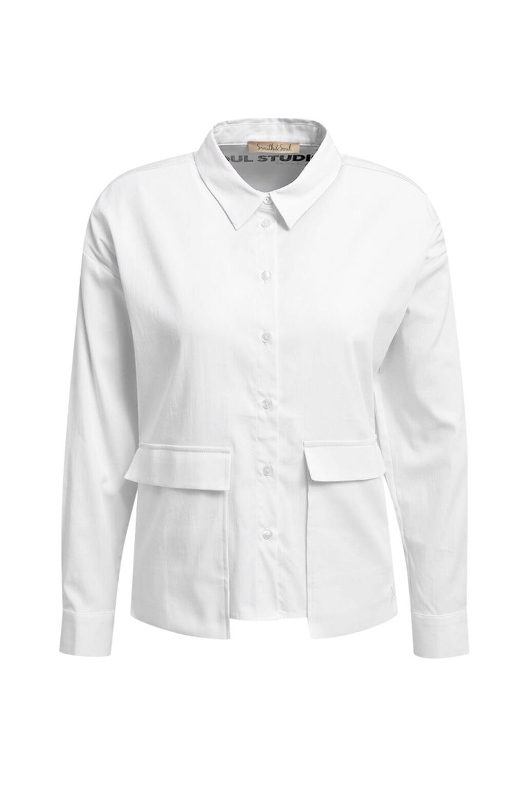 Bluse mit Fronttaschen Bluse mit Fronttaschen