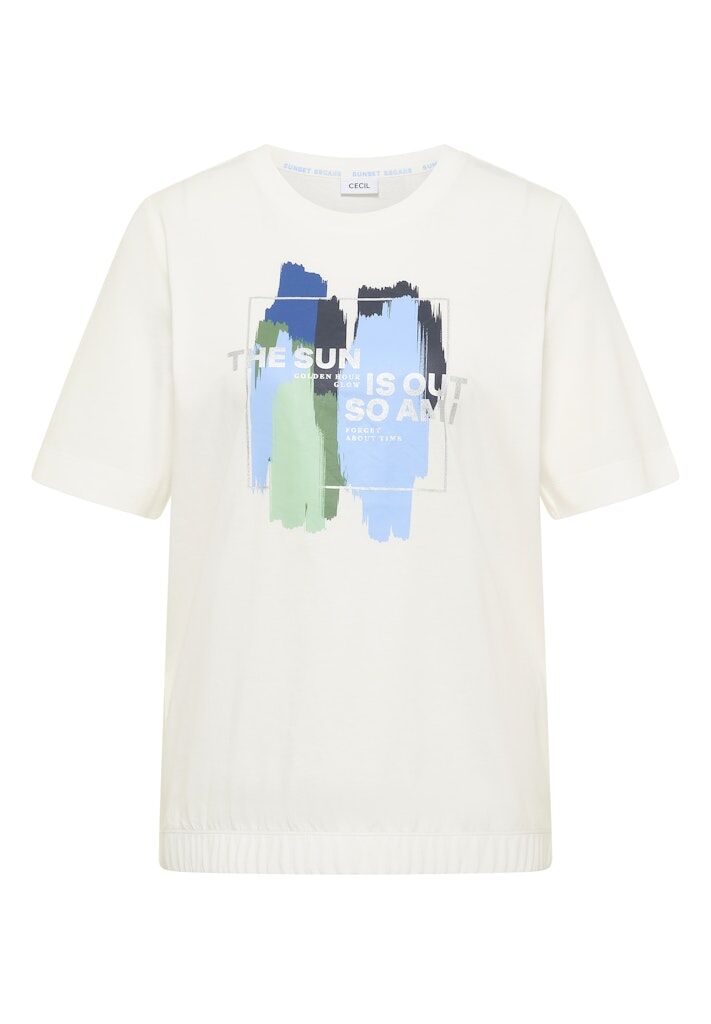 T-Shirt mit Rundhals und Frontprint