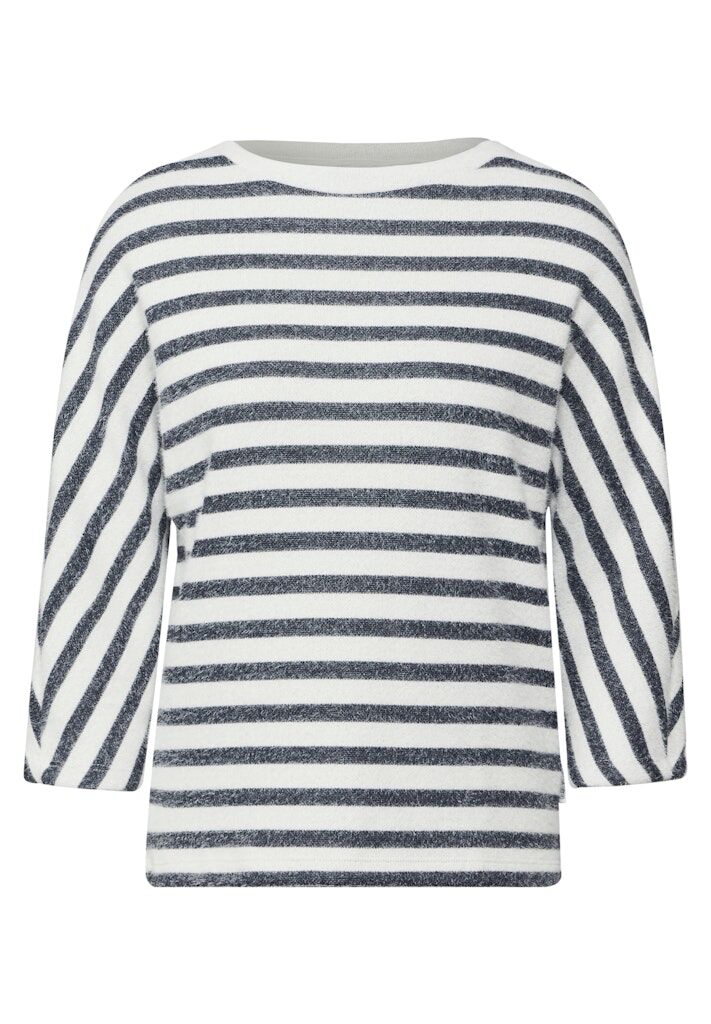 Gestreiftes Federgarn Shirt