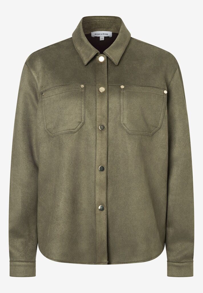 Hemd in Wildleder-Optik