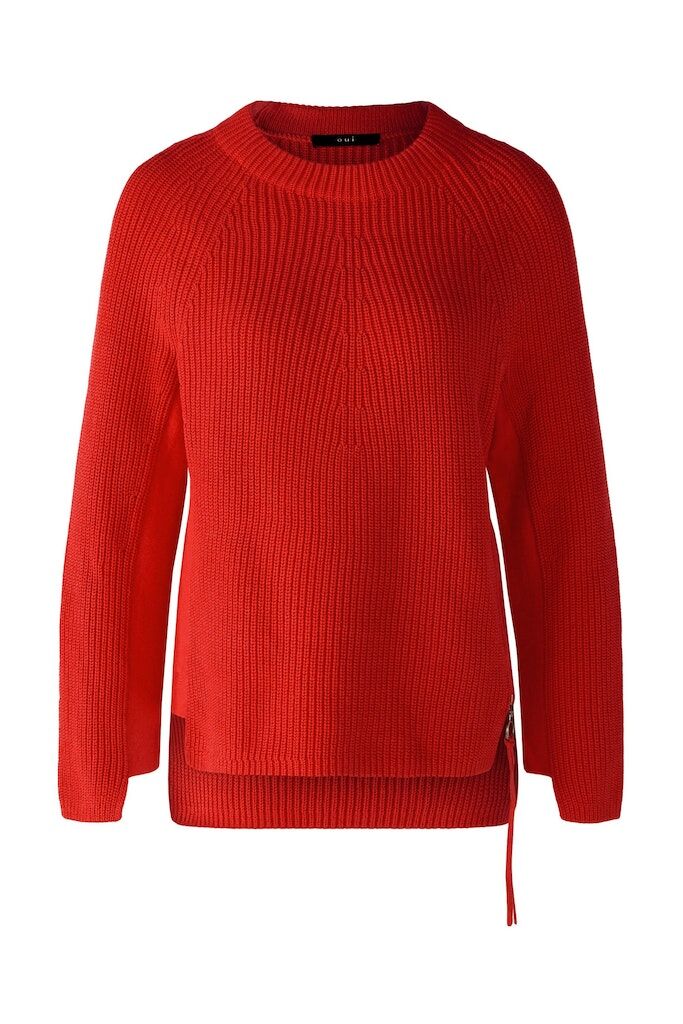 Oui Pullover mit Reissverschluss Oui Pullover mit Reissverschluss