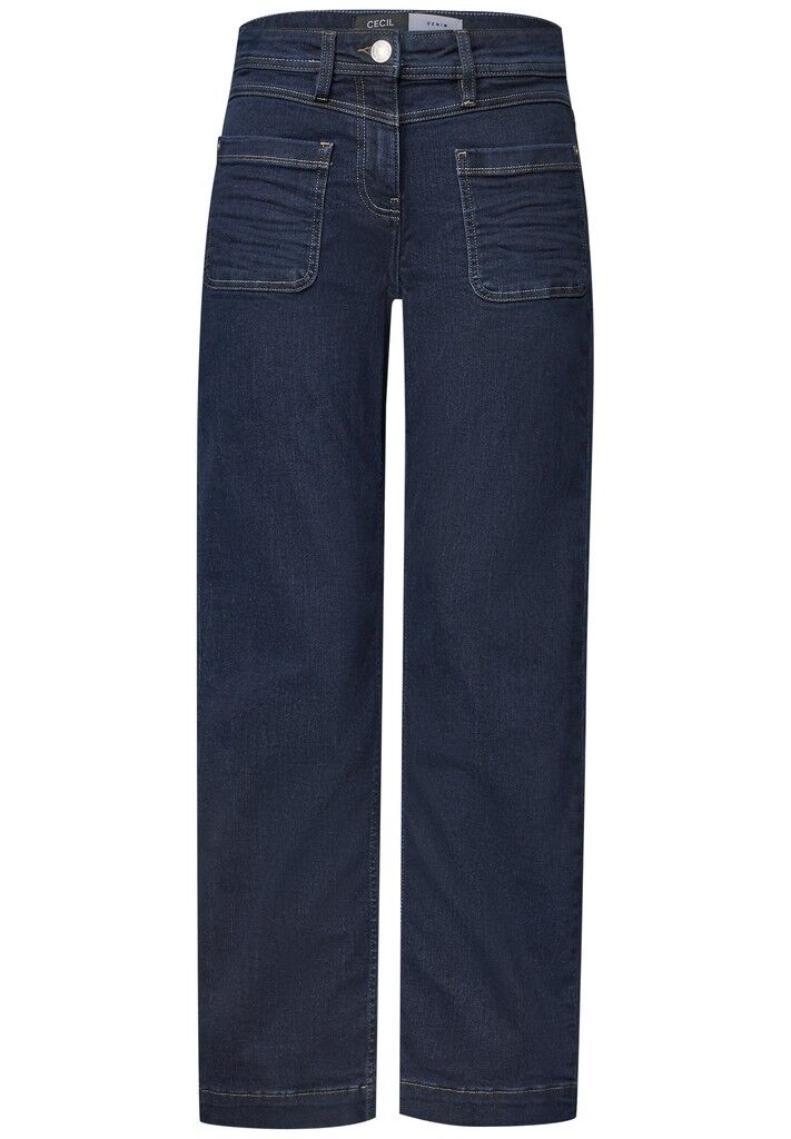 Wide Leg Jeans mit Patch-Pockets Wide Leg Jeans mit Patch-Pockets