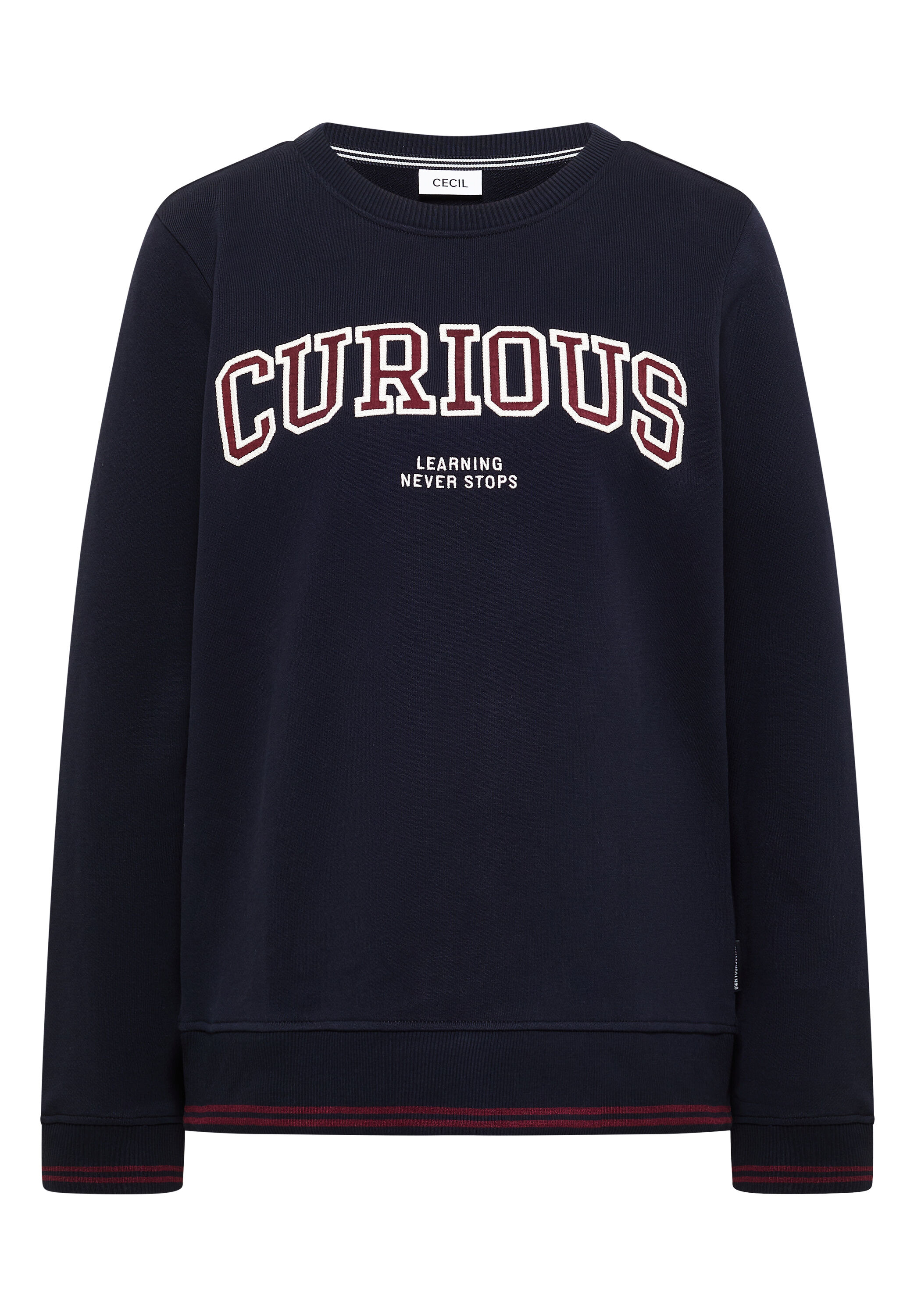 Sweatshirt mit Rundhals und Stickerei