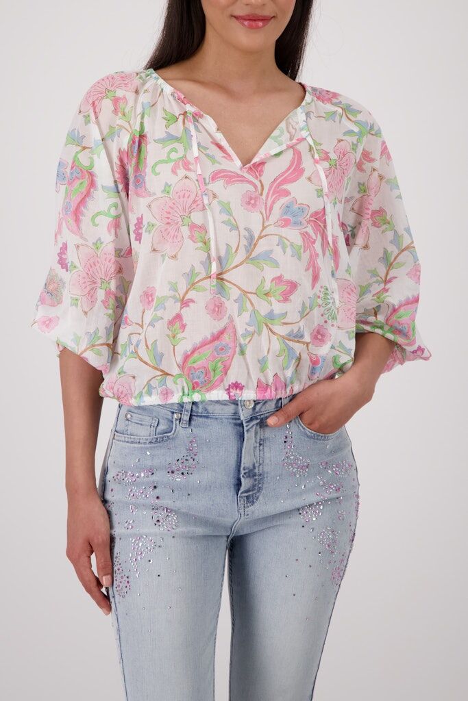 Bluse mit Allover-Print Bluse mit Allover-Print