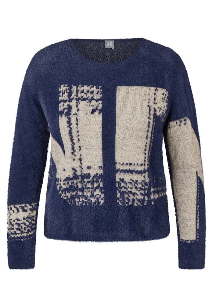 Strickpullover mit Rundhalsausschnitt