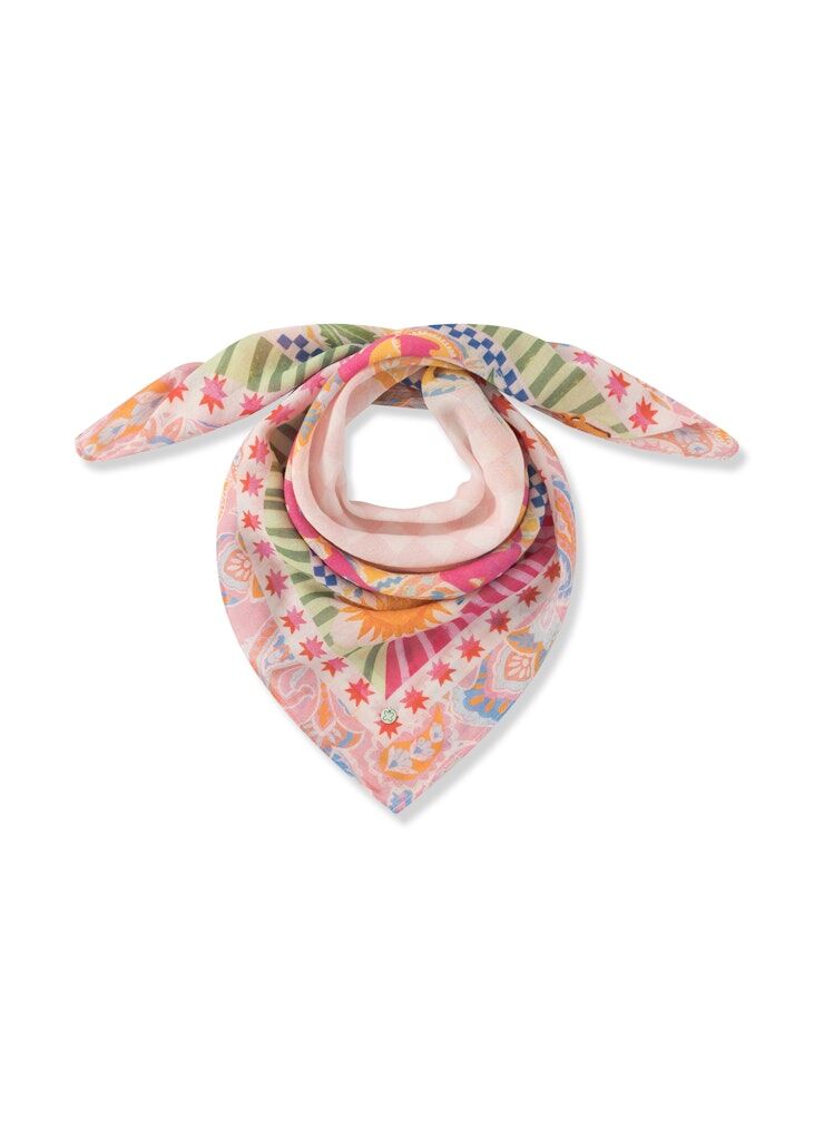 3er PACK - Bandana aus feiner Modal-Baumwoll-Mischung mit Mustermix und AMORE-Schriftzug 3er PACK - Bandana aus feiner Modal-Baumwoll-Mischung mit Mustermix und AMORE-Schriftzug