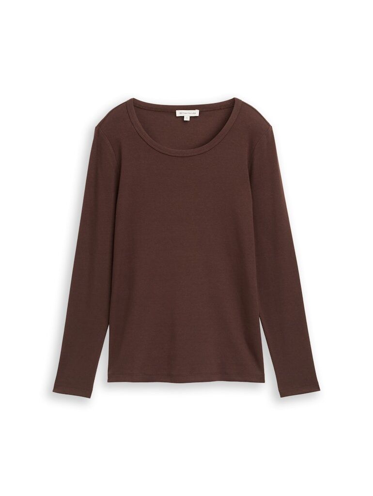 Basic Slim Fit Langarmshirt