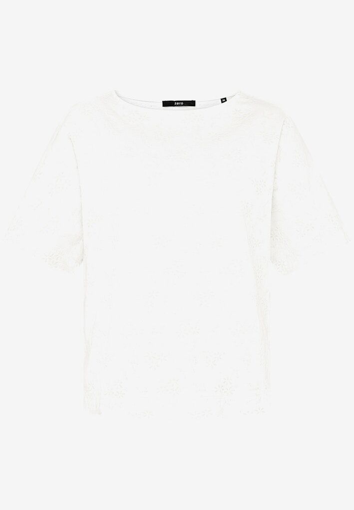 Baumwoll-T-Shirt mit Stickerei Baumwoll-T-Shirt mit Stickerei