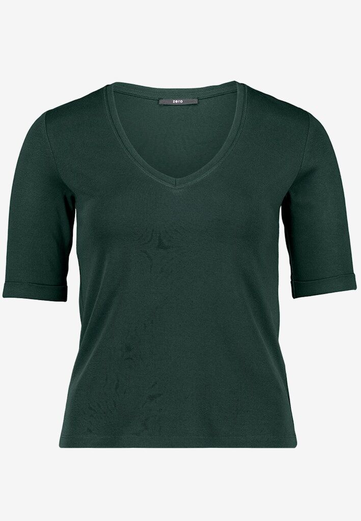 Basic-T-Shirt mit V-Ausschnitt Basic-T-Shirt mit V-Ausschnitt
