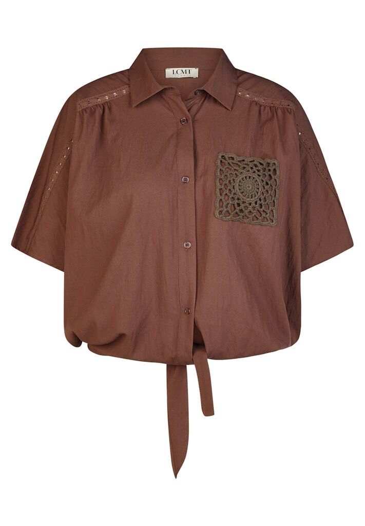 Bluse mit Knotendetail Bluse mit Knotendetail