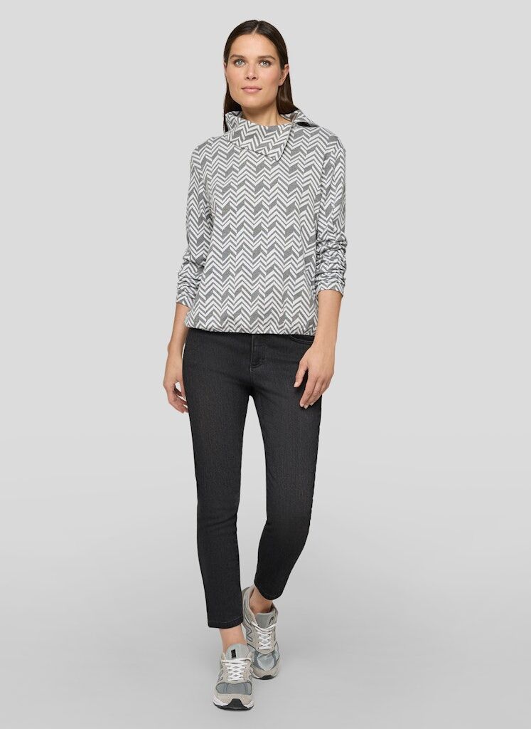 Sweatshirt mit Allover-Muster Sweatshirt mit Allover-Muster