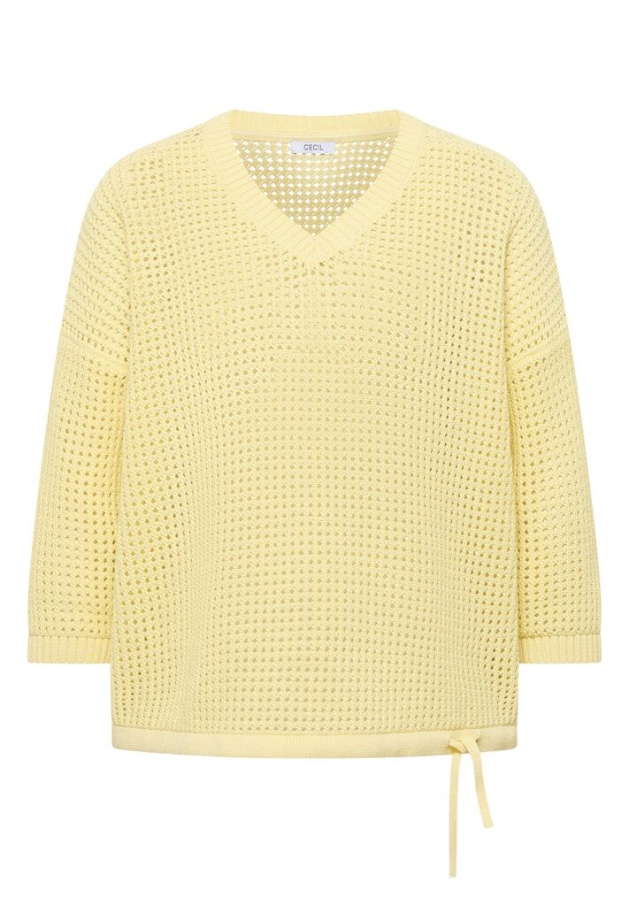 Pullover im Crochet-Look Pullover im Crochet-Look