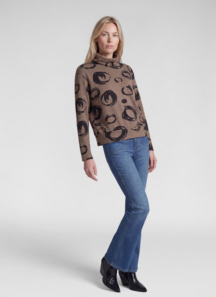 Langarmshirt mit Kreismuster
