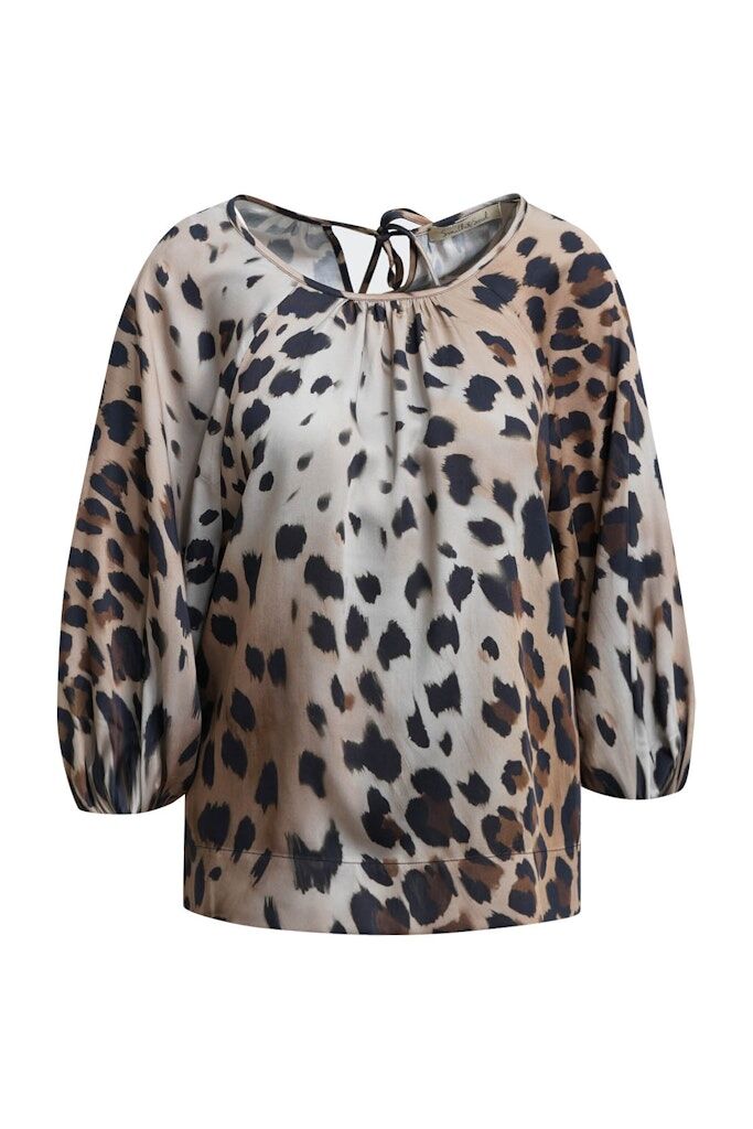Bluse mit Leoprint