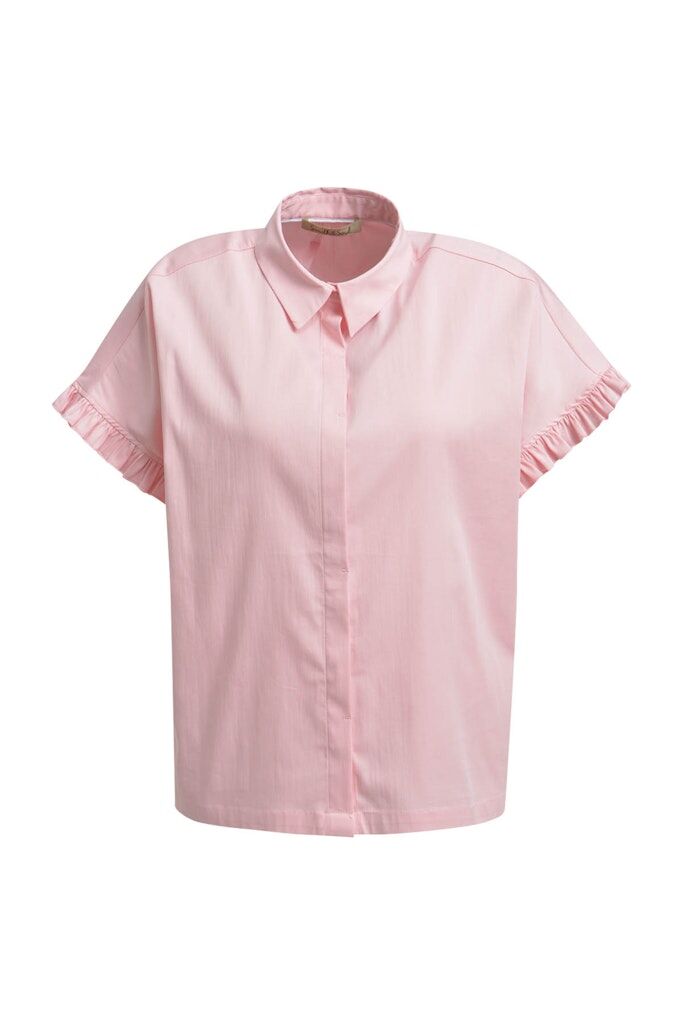 Bluse mit Ruffle-Ärmeln