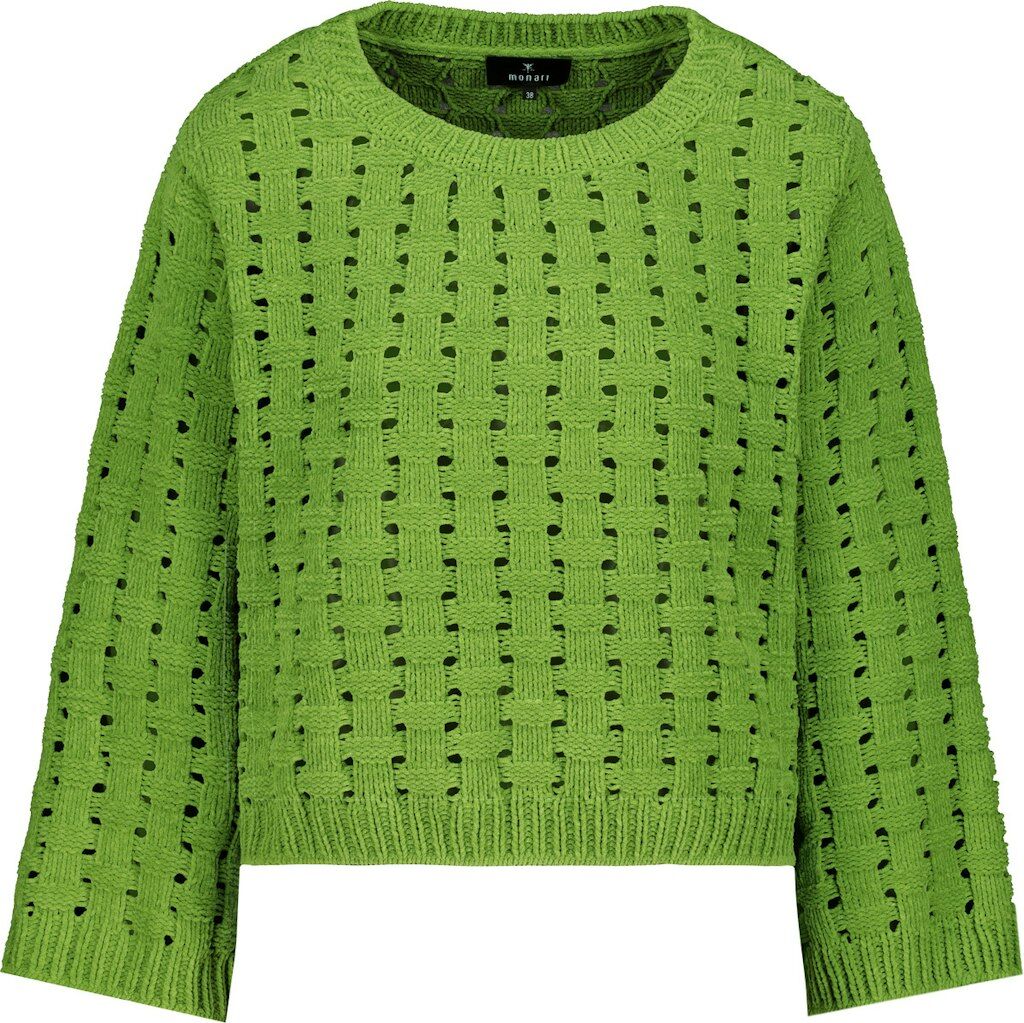 Pullover mit Würfelstrickmuster