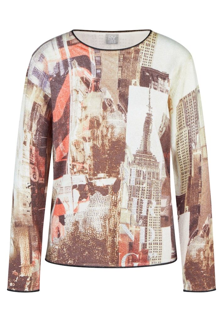 Pullover mit Motiv-Print