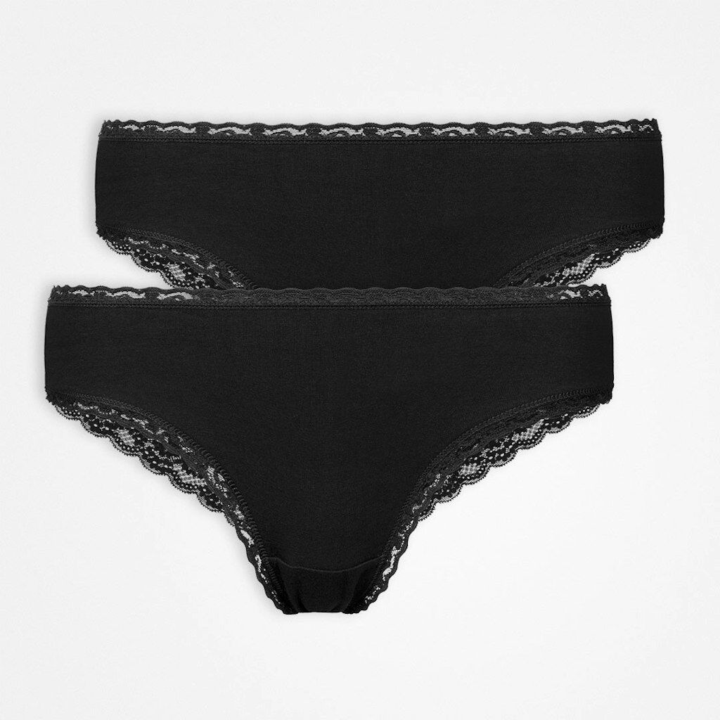 Snocks 2er Set Brazilian Slip mit Spitze