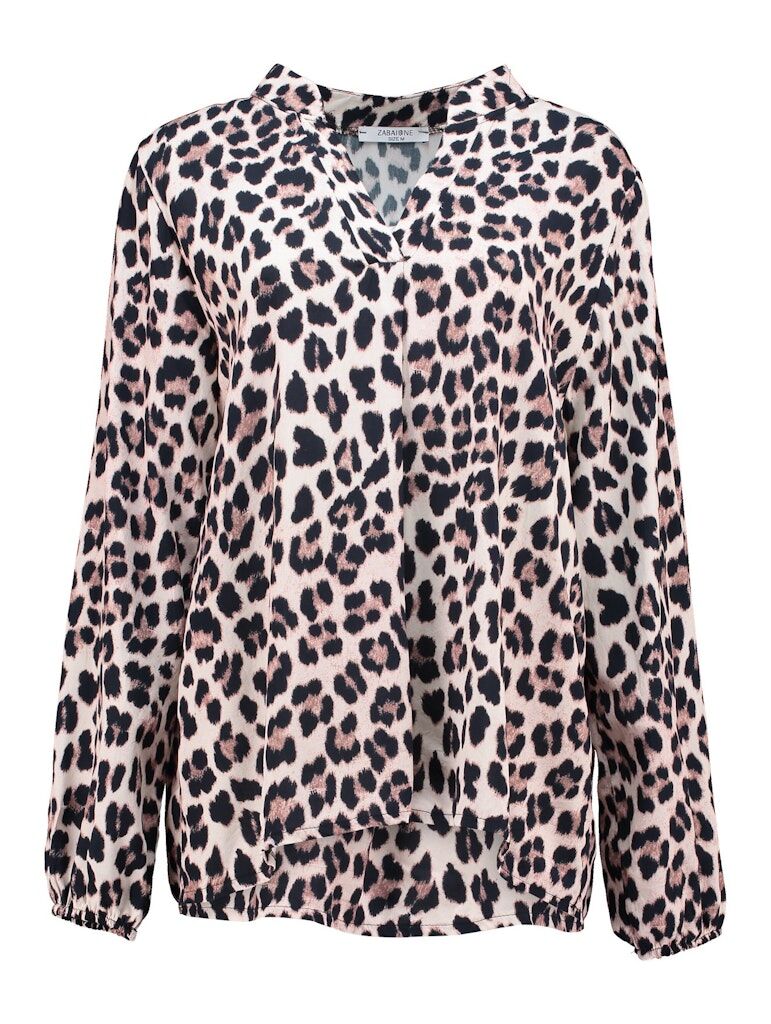 Bluse "Bea" mit Leo-Print Bluse "Bea" mit Leo-Print