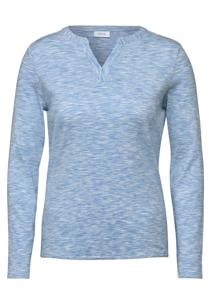 Shirt mit Rippstruktur