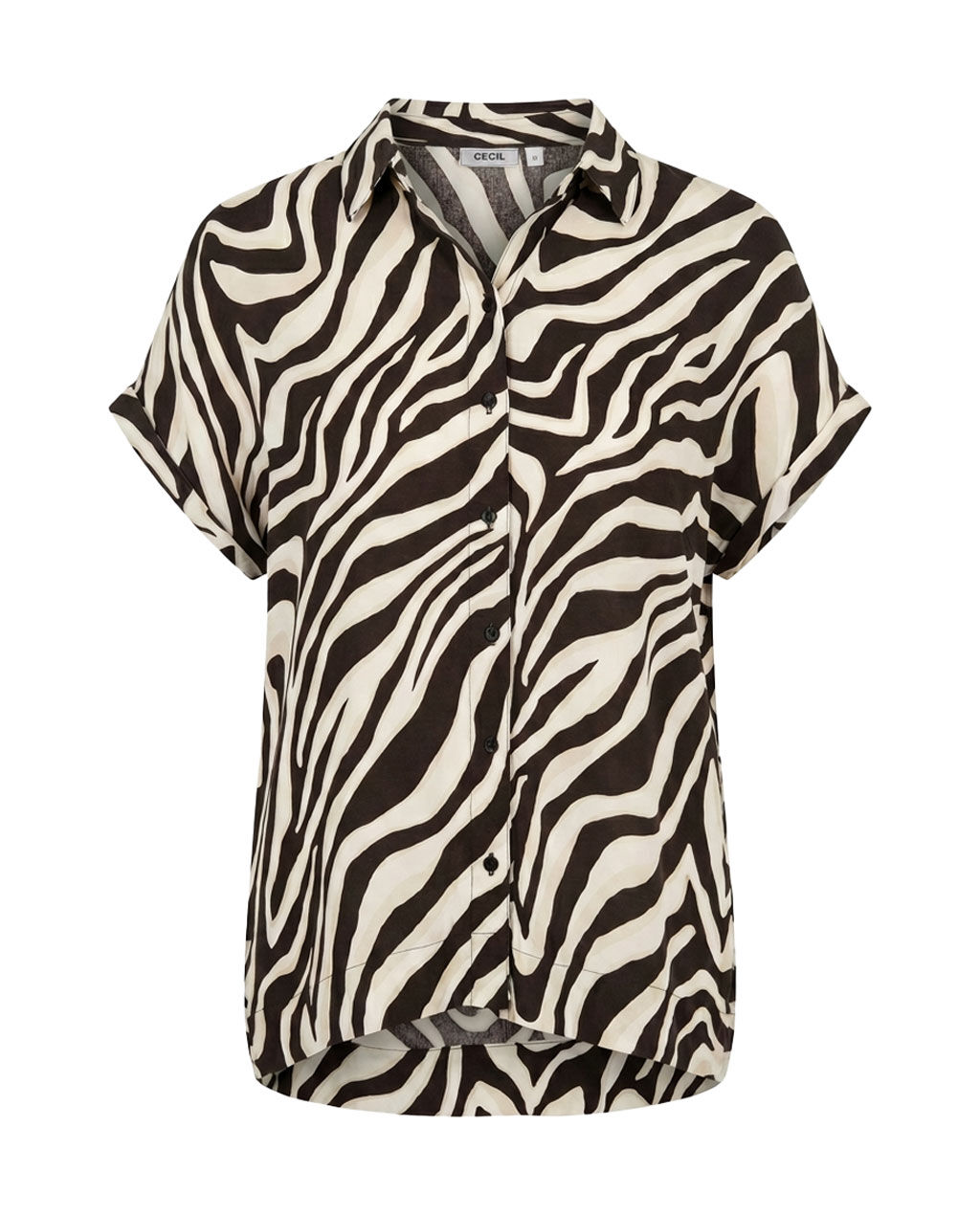 Bluse mit Zebra-Print
