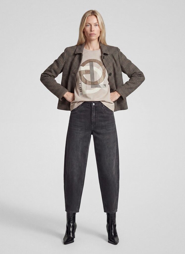Blazer mit Hahnentrittmuster