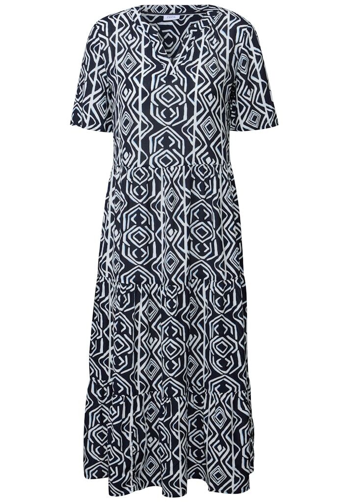 Cecil Midi-Kleid mit Volants
