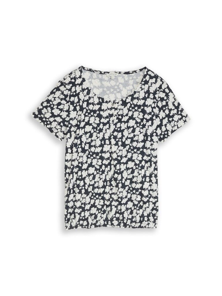 Crinkle T-Shirt mit Muster Crinkle T-Shirt mit Muster