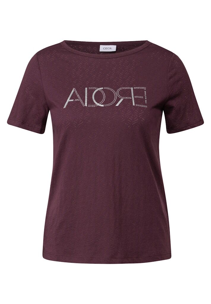 Cecil Ausbrenner-Shirt mit Wording Cecil Ausbrenner-Shirt mit Wording