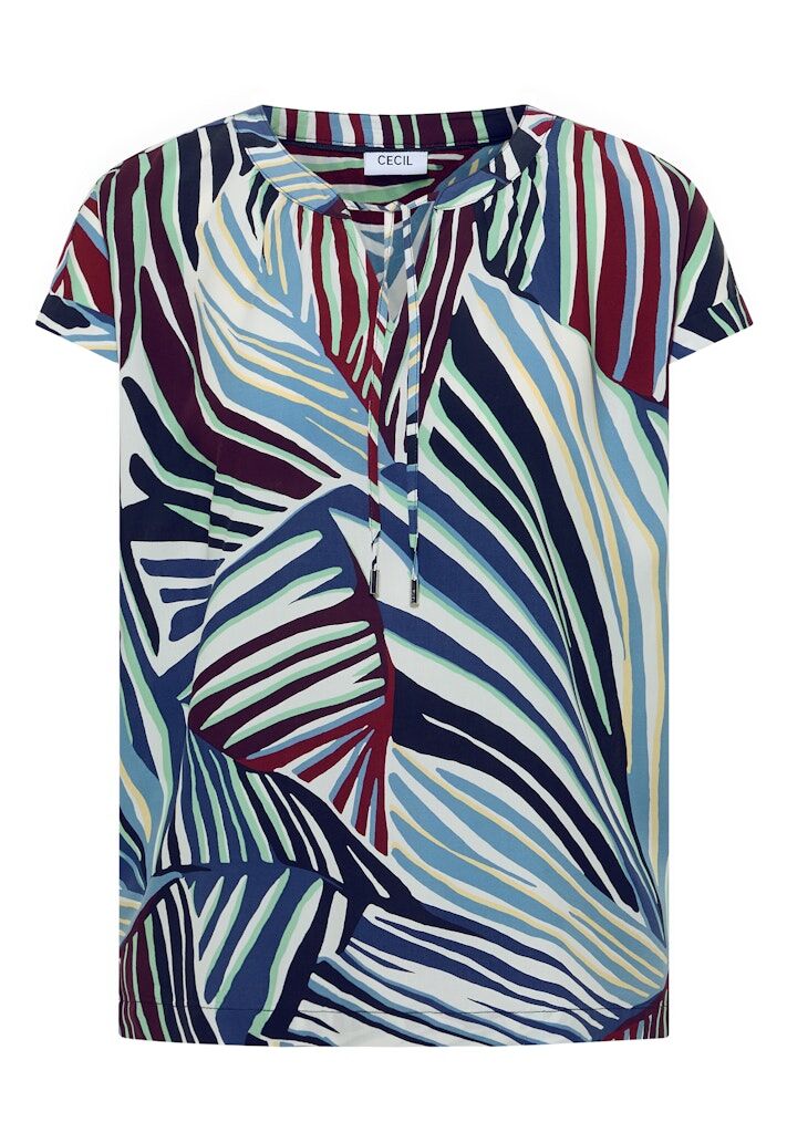 Bluse mit grafischem Muster