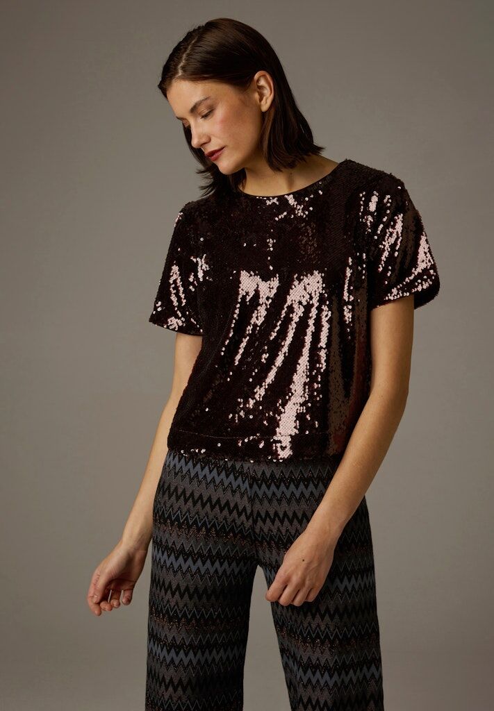 Paillettenbluse