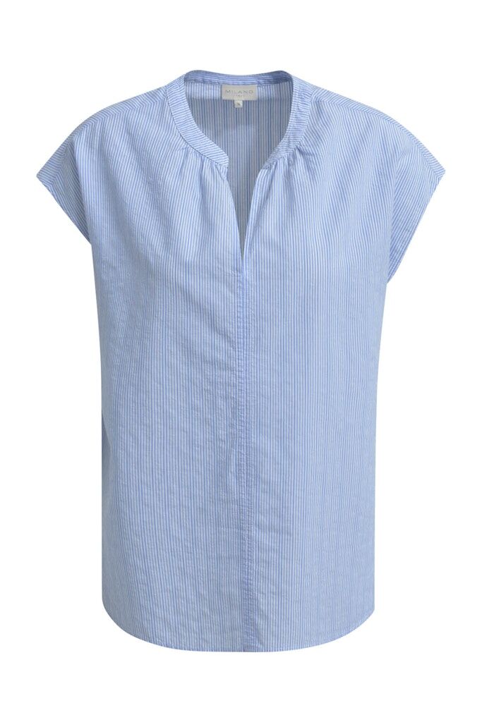 Kurzarm Bluse mit V-Ausschnitt Kurzarm Bluse mit V-Ausschnitt