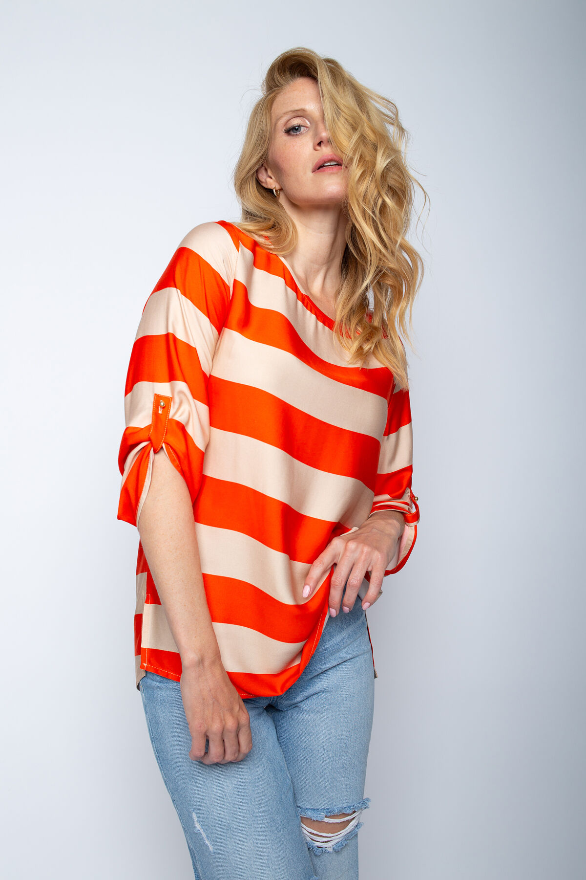 Emily van den Bergh gestreifte Bluse