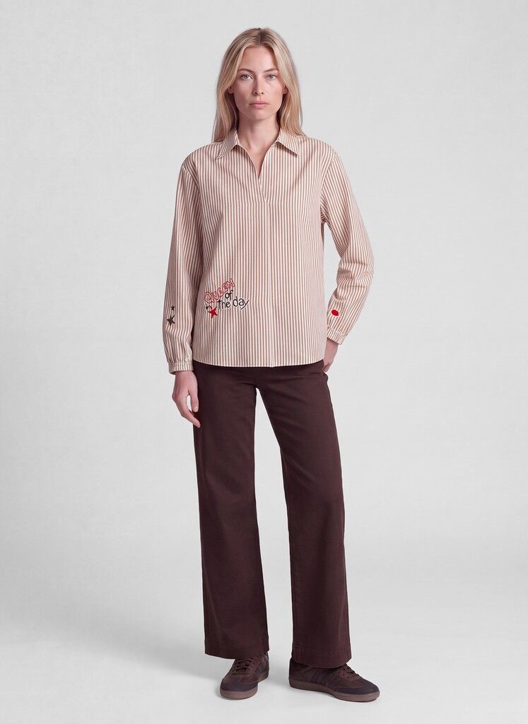 Bluse im Streifenmuster