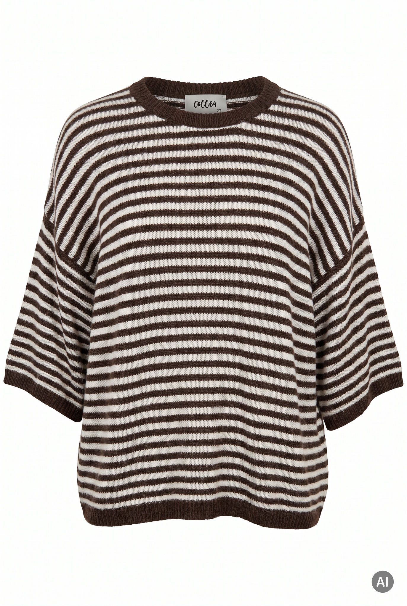 Strickpullover im Streifenmuster