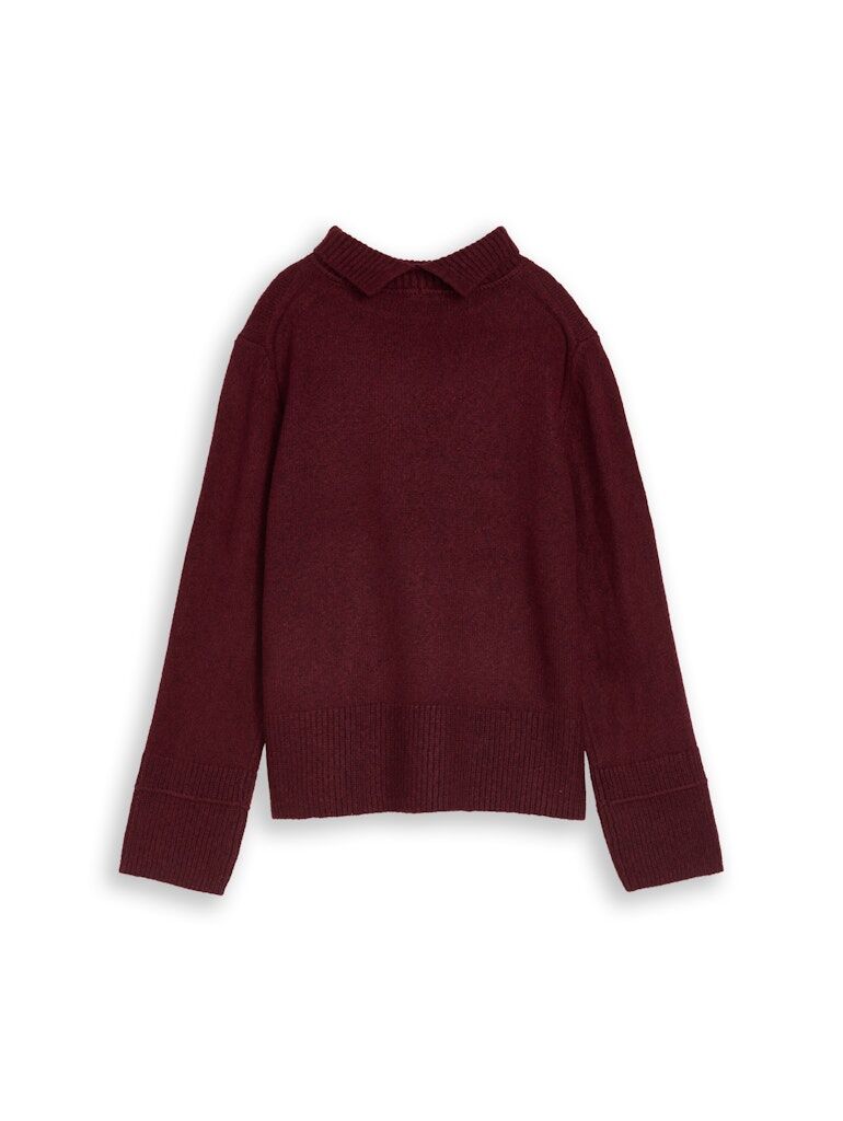 Rollkragenpullover mit Ziernaht Rollkragenpullover mit Ziernaht