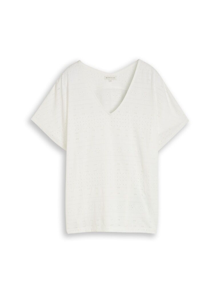 T-Shirt mit Lochmuster T-Shirt mit Lochmuster