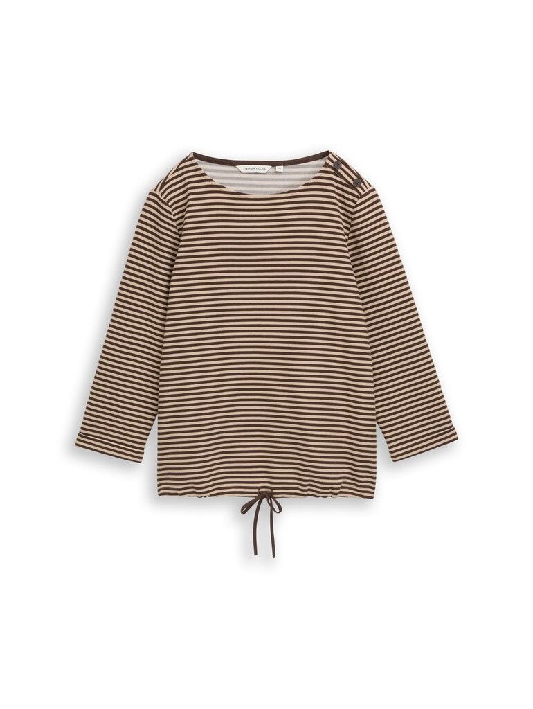 Langarmshirt mit Knopf-Details
