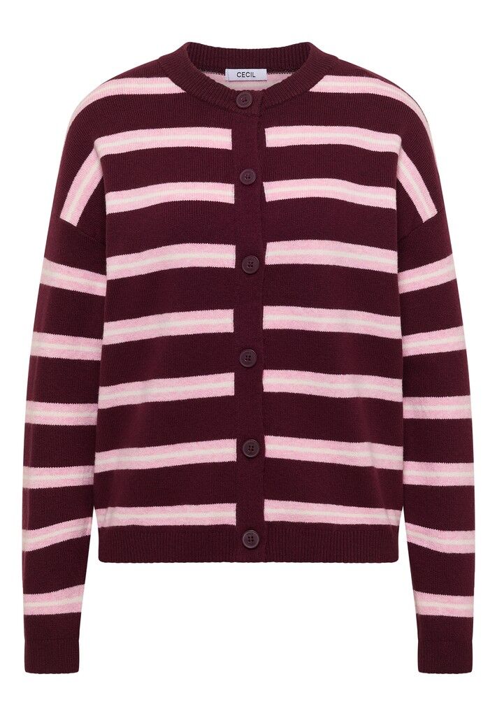 Strickjacke mit Streifen